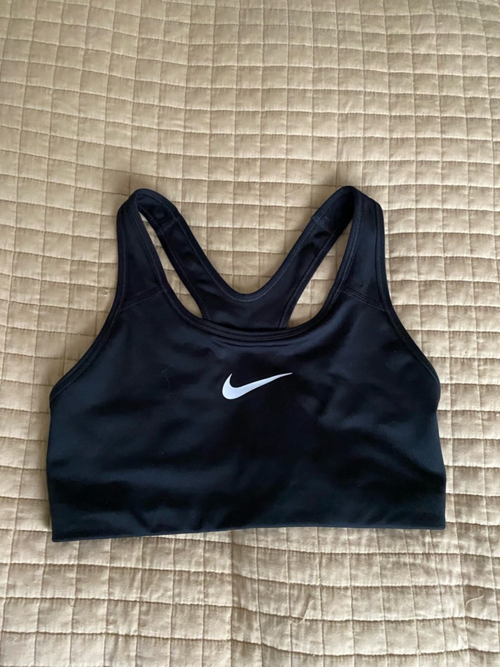 Nike Dri-Fit Black Racerback Sports Bra Size Small